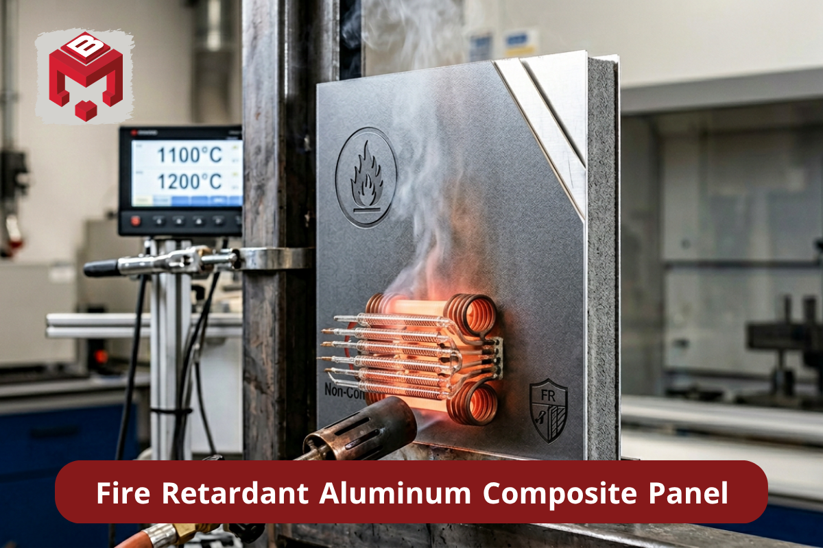 Modern fire resistant metal cladding