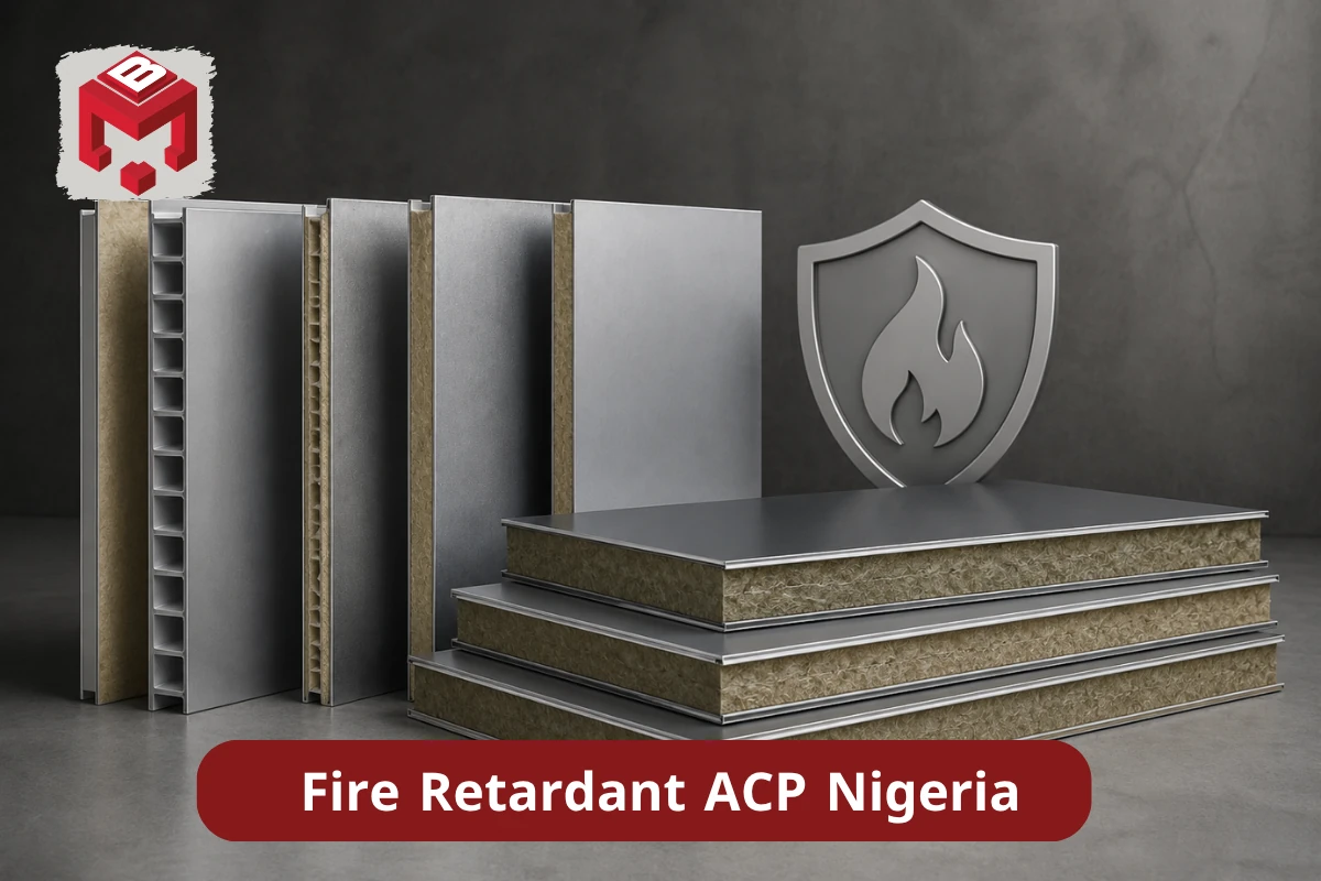 High safety fire retardant ACP installed on a project